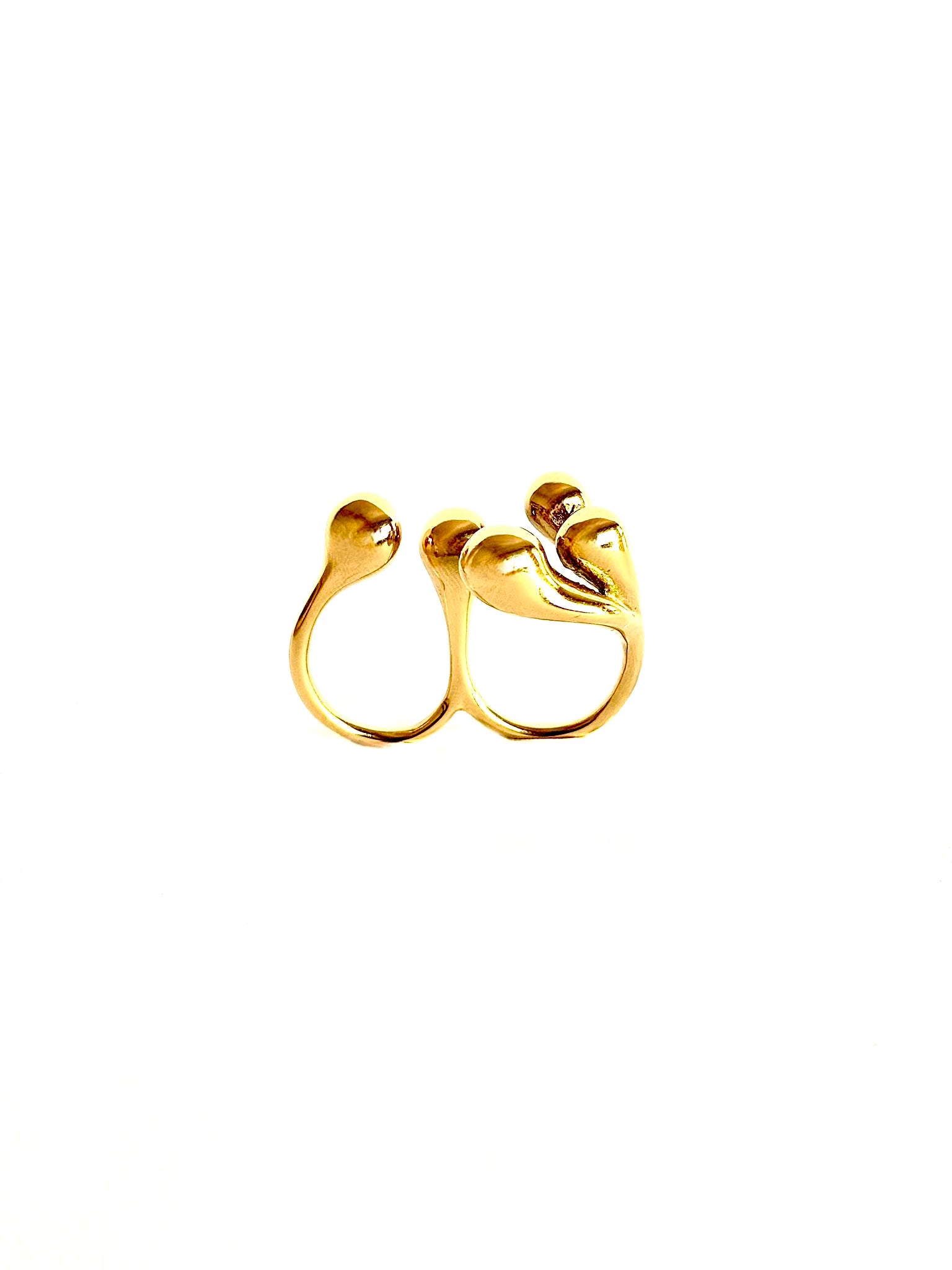 bague double « gouttes »